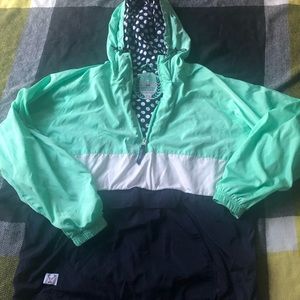 Jadelynn Brooke 1/2 zip rain jacket